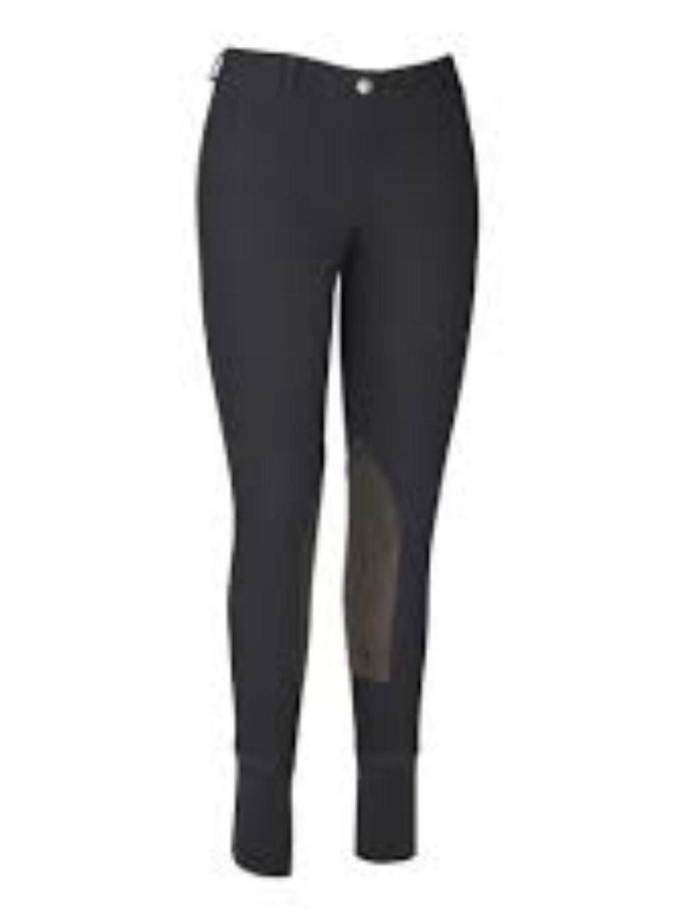 TuffRider Women's Ribb Lowrise Pull-On Knee Patch Breeches Taupe   Size 26  NWT